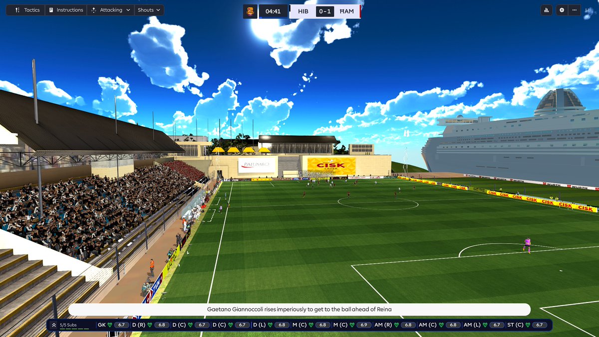 Ferriggi97's tweet image. It looks INSANELY GOOD!

The new Tony Bezzina Stadium has just made it in Bassy's stadium mod! Still feels surreal to actually play in real life Maltese stadiums. 🇲🇹

Managed to score the quickest goal/own goal ever in just 15 seconds ⚽️

#FM26 #Malta #StadiumMod @BassyBoy