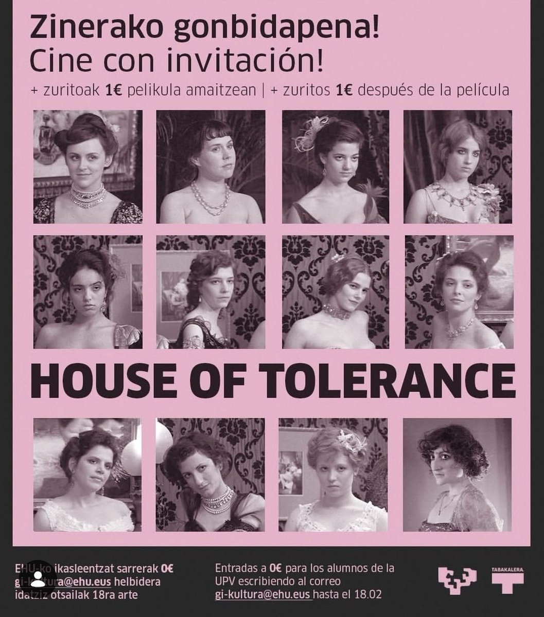 rosebudshears's tweet photo. Mi amiga @m0liner_ presenta hoy en Tabakalera la proyección de Casa de tolerancia, de Bertrand Bonello.

Maravillosa ocasión para ver en pantalla grande una obra maestra de nuestro tiempo. https://t.co/uzHpPhM744