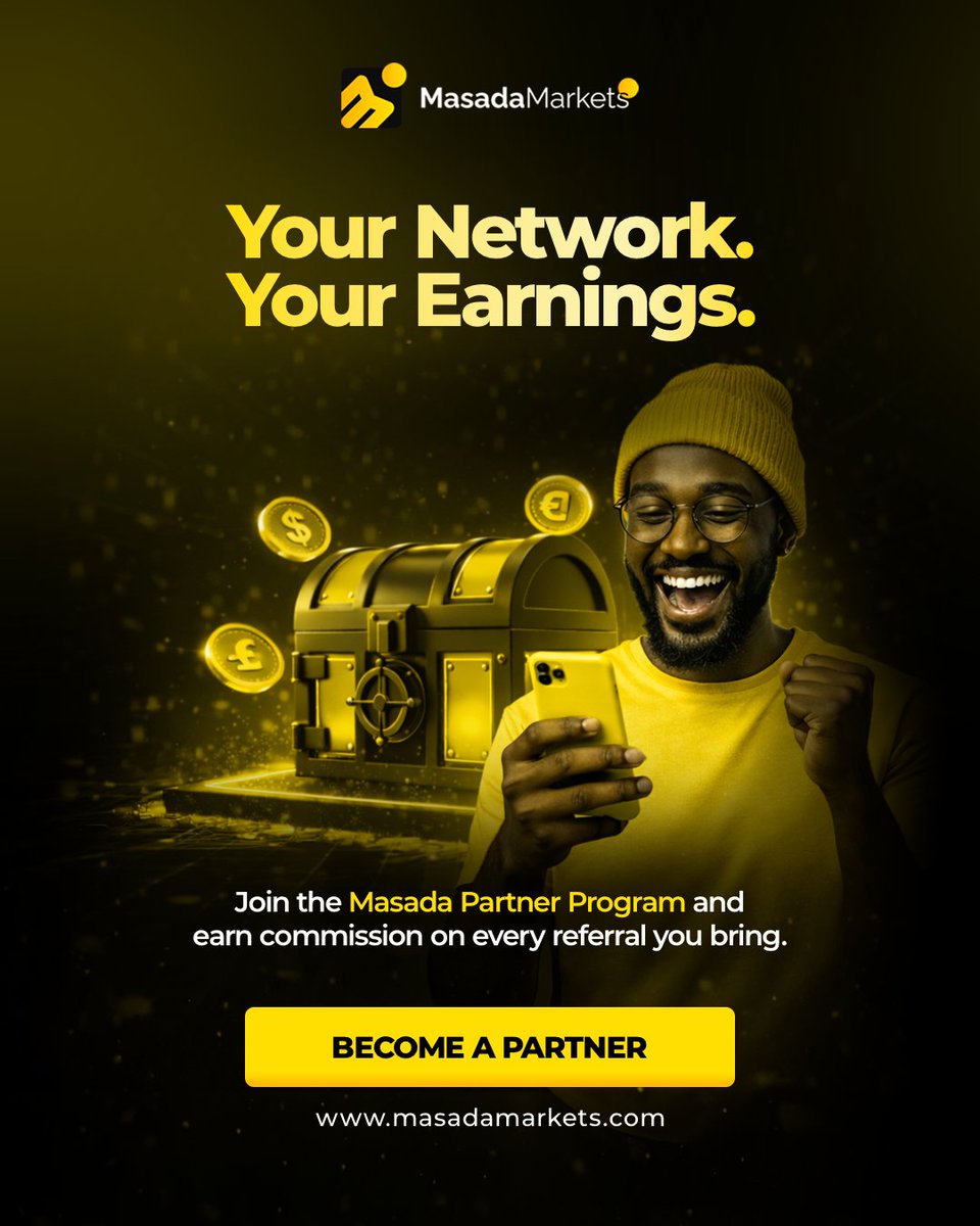 MasadaMarkets's tweet image. Earn without trading.
Get your network to work for you.

Join our partner program today.

#masadamarkets #forexnetwork #patnership