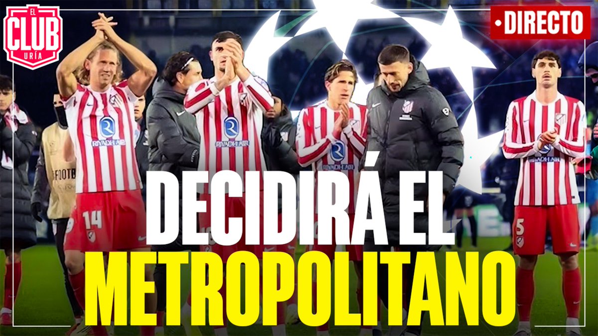 SE RESOLVERÁ EN EL METROPOLITANO | SIGUE LA 'MALDICIÓN' DE BRUJAS | PUBILL, SELECCIÓN | <a href="/nachodonado/">Nacho Donado</a> <a href="/irenegd_/">IreneGD</a> <a href="/Blancasanchezd/">Blanca Sánchez</a> <a href="/pascualruizar/">Pascual Ruiz Arnal</a> <a href="/HectorRuizPardo/">Héctor Antonio Ruiz</a> <a href="/jizquierdocer/">Jesús Izquierdo</a> y <a href="/josedpalacio/">José David Palacio</a> De 17 a 20h. #ClubUria746 <a href="/Casasantona/">Casa Santoña</a> <a href="/mv_grupo/">Grupo MV</a> 
youtube.com/@rubenuriagonz…
