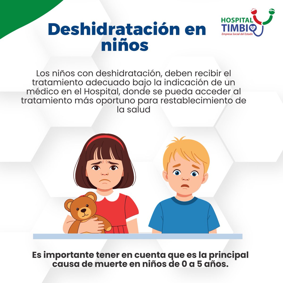 HospitalTimbio's tweet photo. 🔎 ¿Sabías que la EDA es la principal causa de muerte en niños de 0 a 5 años si no se trata a tiempo? 

En el Hospital Timbío ESE queremos que estés informado para proteger a los más pequeños del hogar. 🏠👶🏻

#SaludTimbío #PrevenirEsCuidar https://t.co/Jz52reQWdb