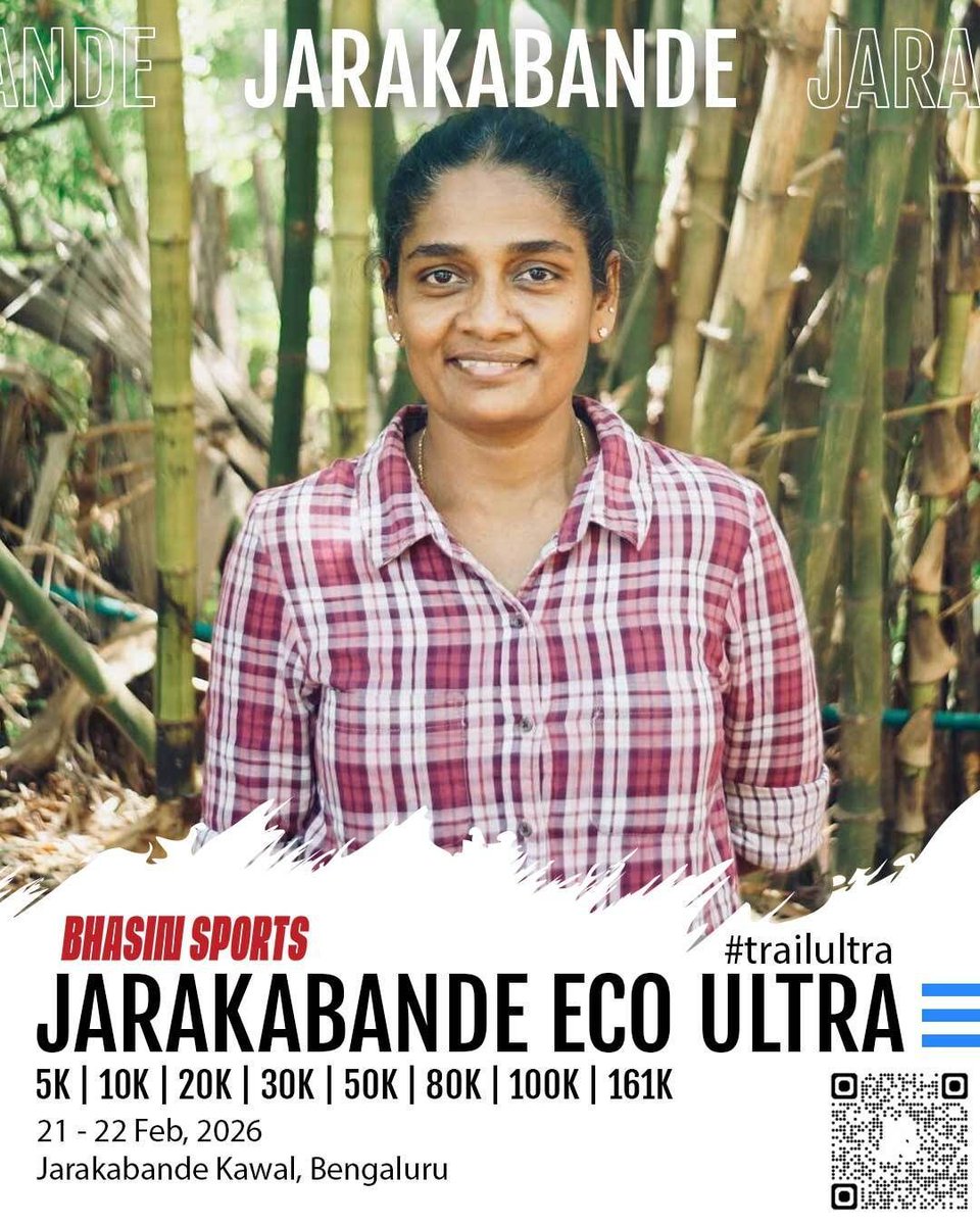 Jarakabande Eco Ultra is calling. 🌿🏃‍♂️
21–22 Feb at the wild and beautiful Jarakabande Kaval Forest.
Choose your challenge: 5K | 10K | 20K | 30K | 50K | 80K | 100K | 161K
From first-timers to ultra beasts, this is where you run with nature. 🔥🌲 

#JarakabandeEcoUltra