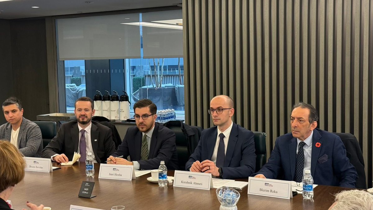 Blerim_Reka's tweet image. At NCAFP round table, in #NewYork, with DMFAD @Kreshnik_A discussing on #Kosova’s foreign policy. 🇽🇰🇺🇸