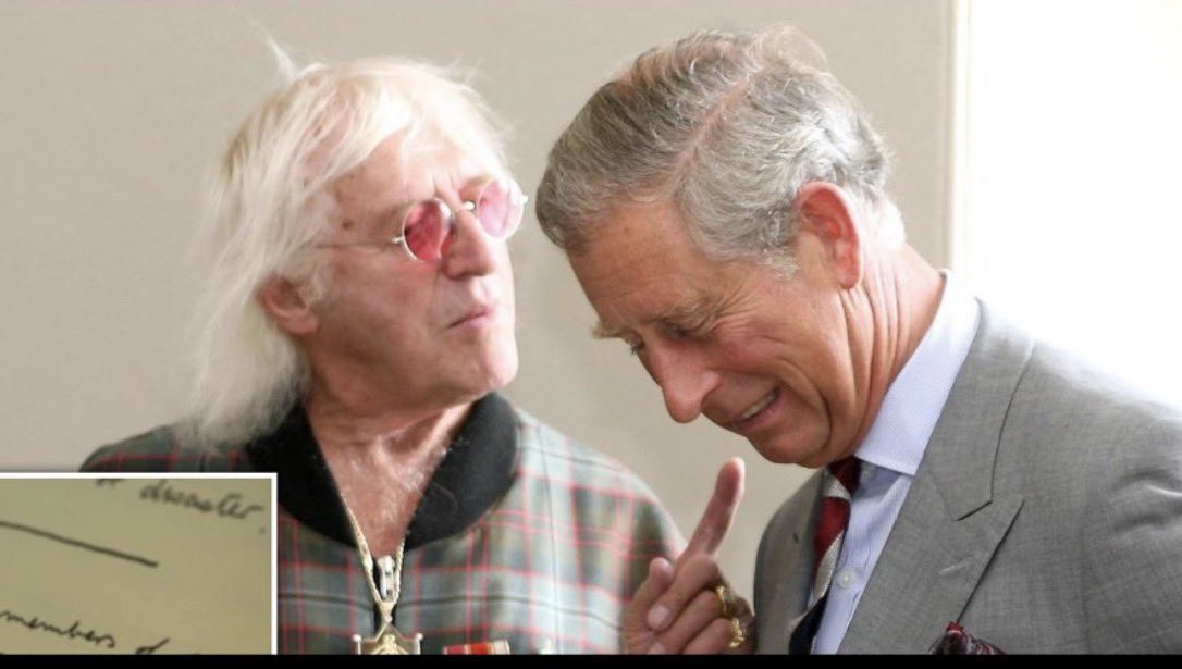 BGatesIsaPyscho's tweet image. The entire World is paying attention to Prince Andrew and the Jeffrey Epstein Revelations.

But did you know that Prince Andrew’s brother - it’s also King of England - King Charles - was best Friends with BBC Star &amp;amp; the UK’s most notorious paedophile - Jimmy Saville?
