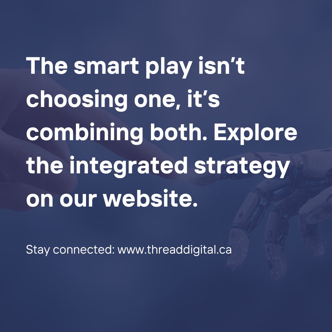 threaddigitalca's tweet photo. The strongest Canadian strategies won’t choose one channel. They’ll integrate both — supported by AI SEO.

Full breakdown here: https://t.co/3SORBGXDtG

#ChatGPTAds #GoogleAds #AISEO https://t.co/aBtxaKyvLW