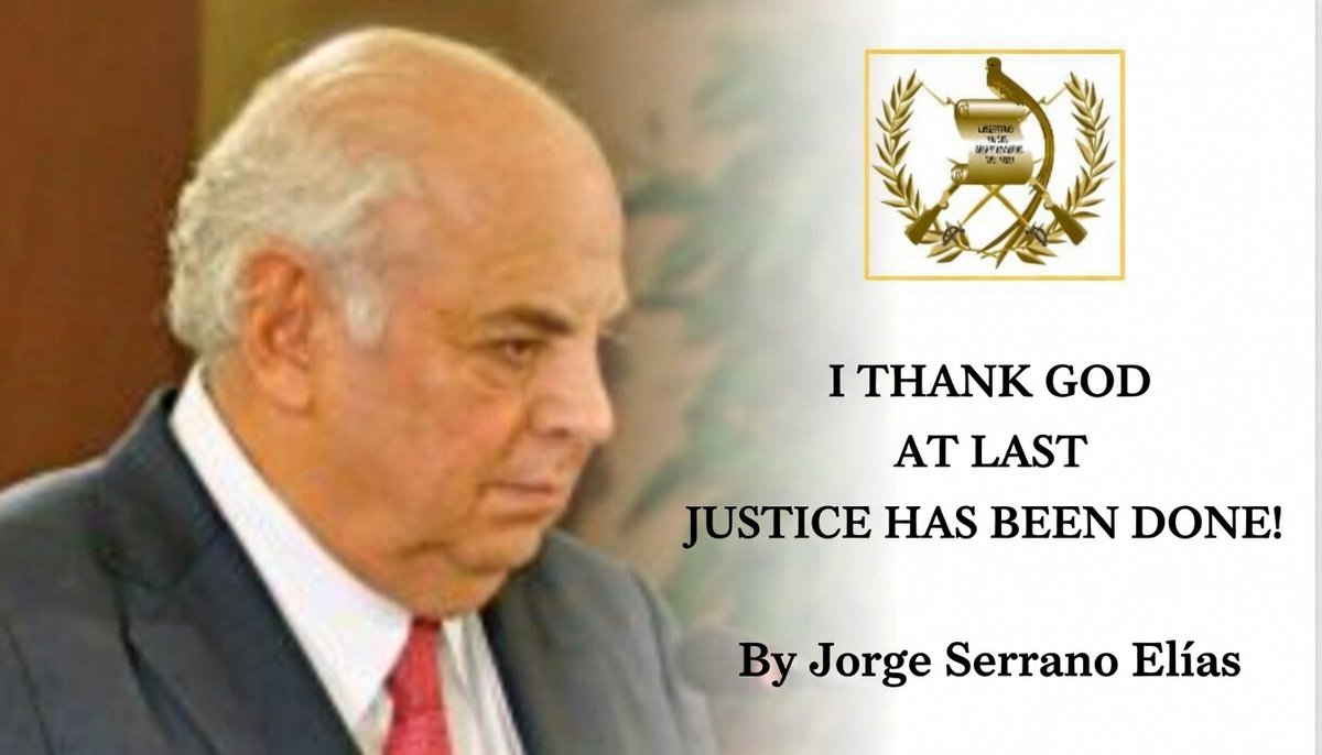 I THANK GOD, AT LAST JUSTICE HAS BEEN DONE
 By Jorge Serrano Elías
JUDICIAL RULING ANNULS THE CRIMINAL PROCEEDINGS AGAINST ME AND REVOKES ARREST WARRANTS AFTER 33 YEARS OF ABUSES, INSULTS, AND ILLEGALITIES.

The Seventh Criminal Court of First Instance issued, on January 5, 2026,
