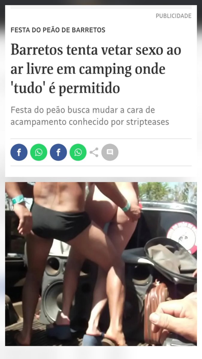 Alguém sabe dizer pq os crentes bolsonaristas não destilam seu "ódio moralista" contra a festa de Peão de Barretos assim como fazem no carnaval !?🤷🏼‍♂️
