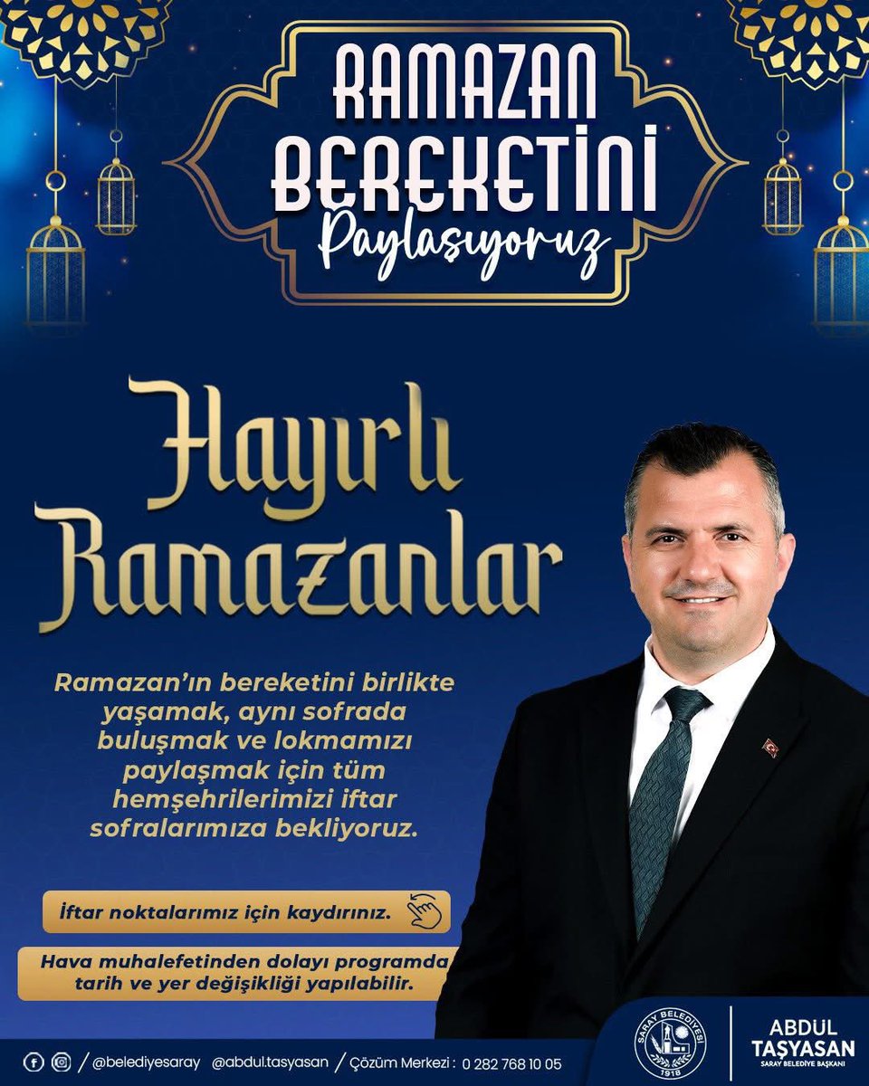 Saray Belediyesi tweet media