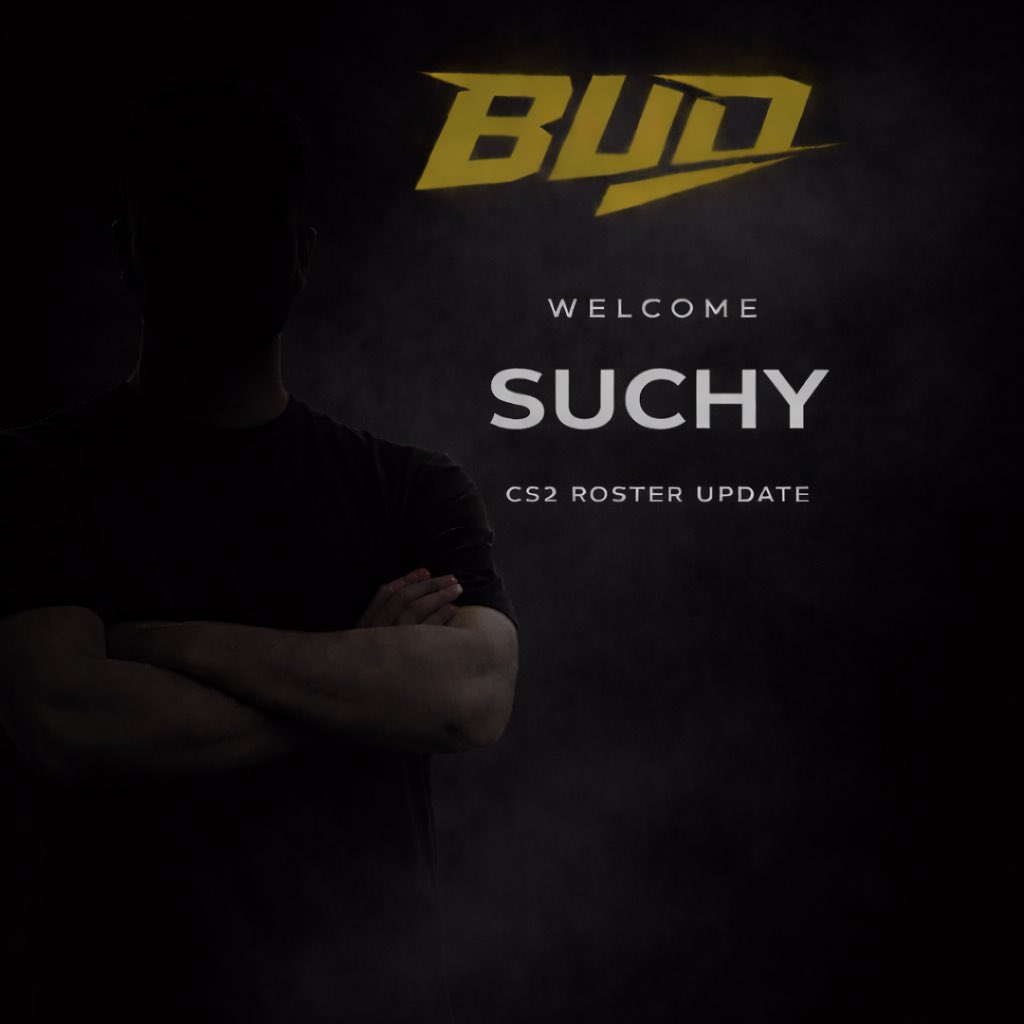 suchy joins BUD. 
WELCOME.
#counterstrike2 
#cs2 
#budesports
#budsforlife