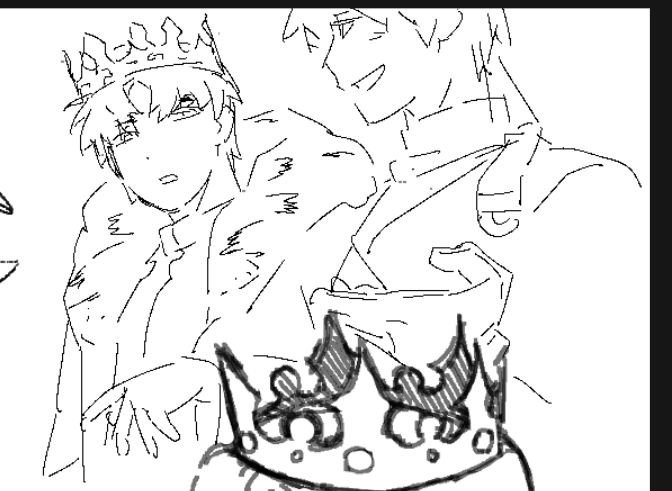 跟大家一起画画太好了...只是有一个笨比看也没看标题进来就急头白脸的一顿画，结果抬头一看才发现是君臣专场，我跪下了，我哭了......