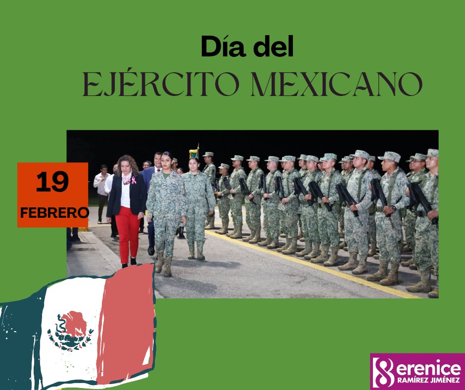 Honor a quienes sirven con lealtad y disciplina. Gracias por proteger a la población y apoyar en emergencias. #DíaDelEjércitoMexicano #México
 🇲🇽 #EjércitoMexicano
Nuestro reconocimiento a todas y todos quienes integran el Ejército Mexicano.