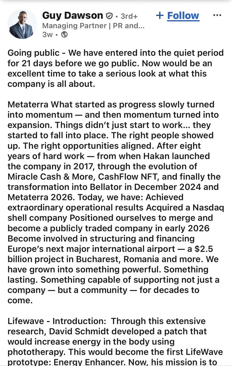 $NATM getting some legs now.  Project valued at $3 billion.

linkedin.com/posts/guy-daws…