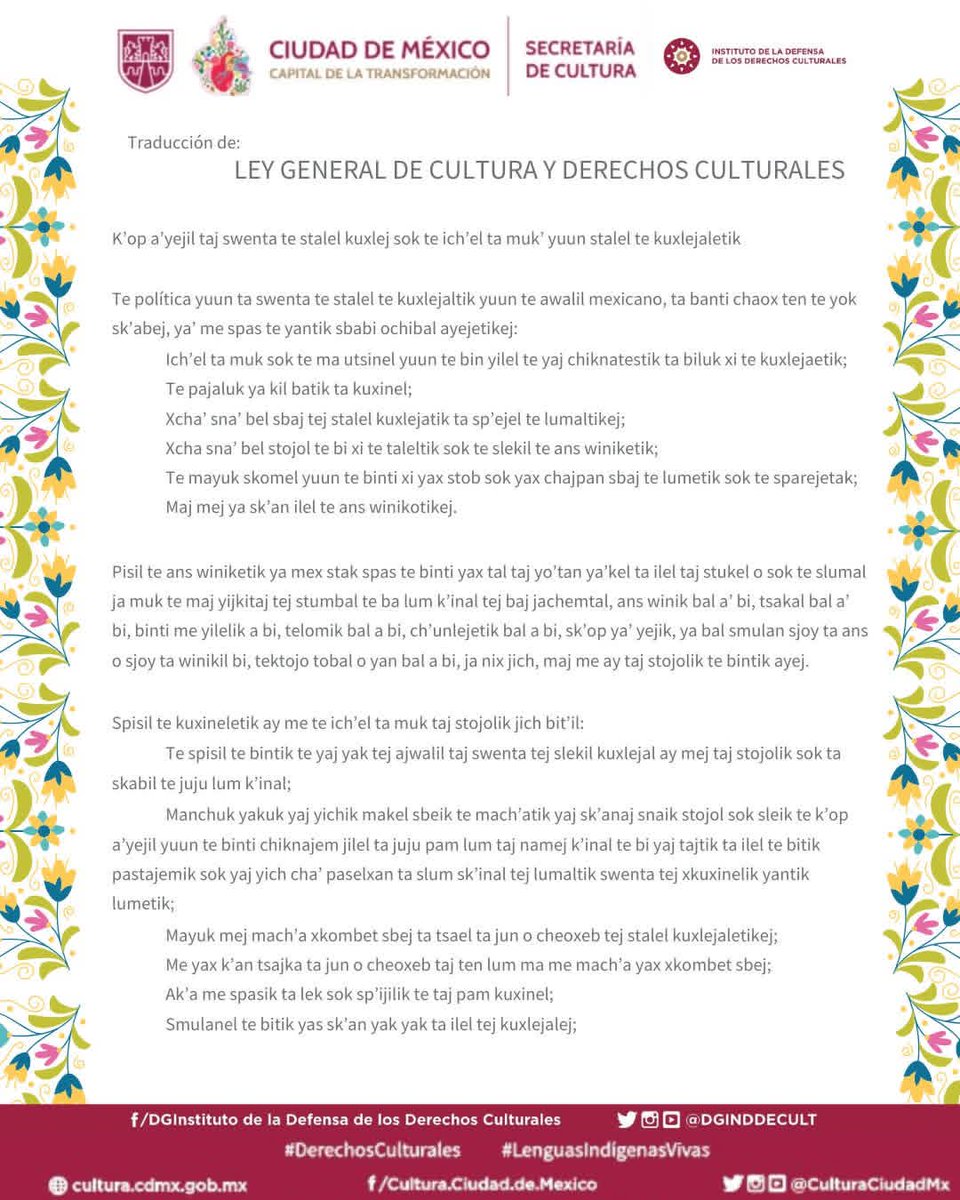 Instituto de la Defensa de los Derechos Culturales tweet media