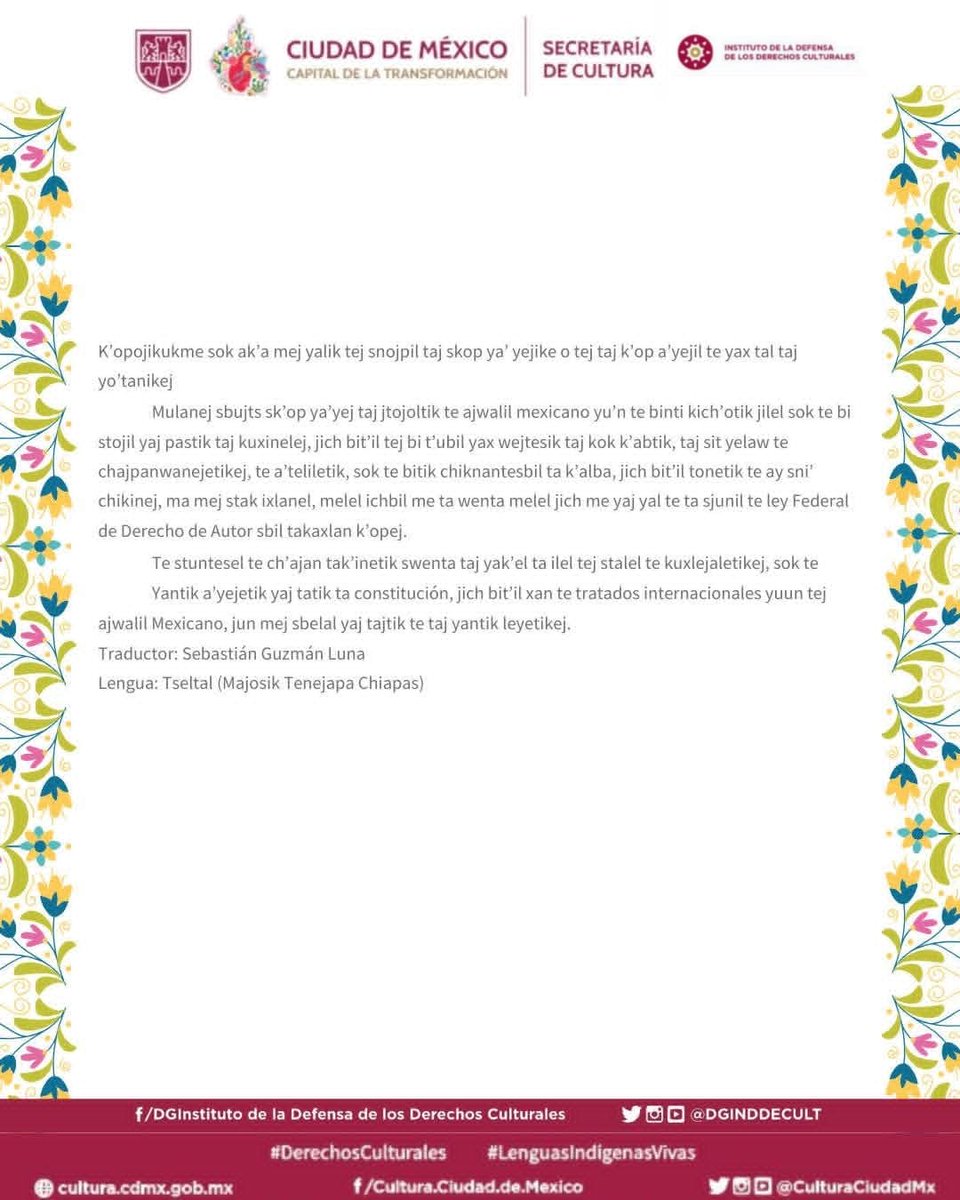 Instituto de la Defensa de los Derechos Culturales tweet media