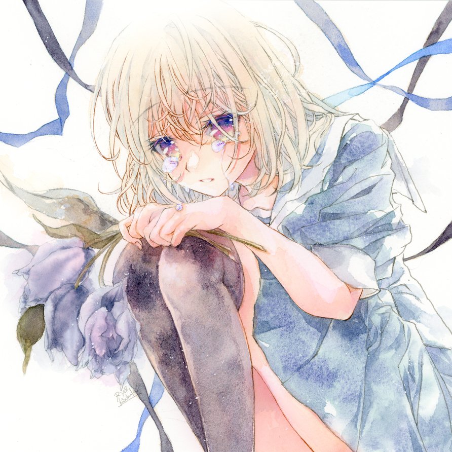 #みんなのチューリップ作品が見たい
◇紫チューリップの花言葉
『永遠の愛、気高さ』

◇チューリップ3本の花言葉
『愛している』