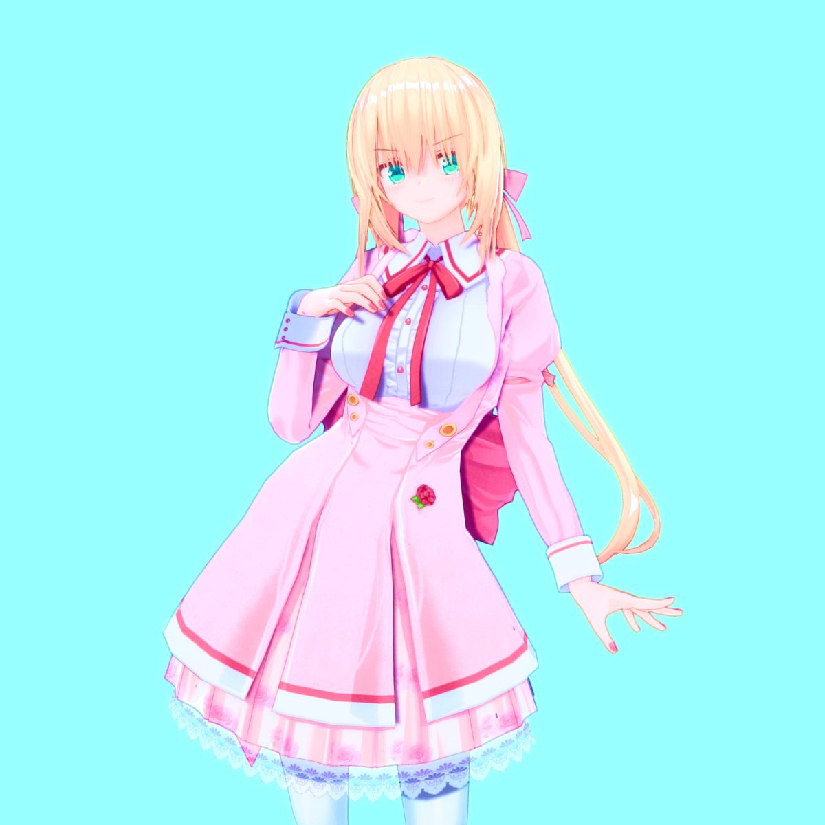 ピンクが似合う女