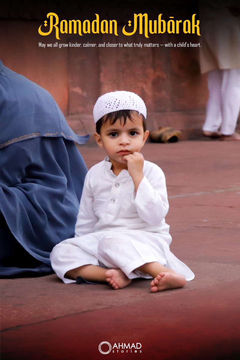 theahmadstories's tweet photo. Ramadan Mubarak 🌙
May this month bring peace, patience, and the gentle innocence of a child to every heart. ✨
.
#ridewithahmad #theahmadstories #fyp #RamadanMubarak #Ramadan https://t.co/hNm7u0cZw0
