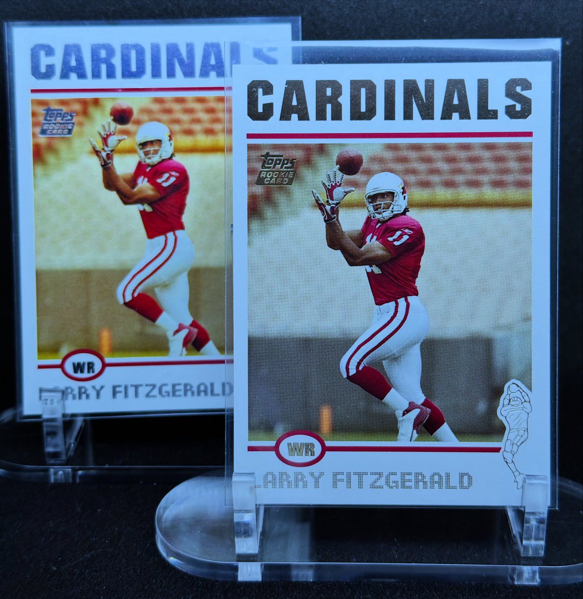 LaOcho888's tweet image. Larry Fitzgerald #360 Gold &amp;amp; Base RC #topps #toppsfootball #toppsnfl #nfl #arizonacardinas