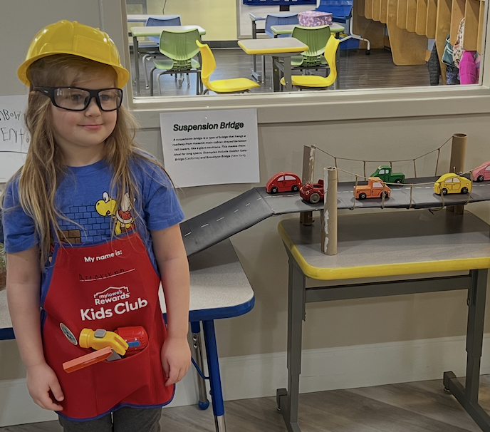 goddard337's tweet photo. Our Kindergarten scholars built a suspension bridge for the science fair! 🏗️ Future engineers in action. Proud of their creativity and teamwork! #FutureEngineers #STEM 🚀 https://t.co/do9xZtfWK8