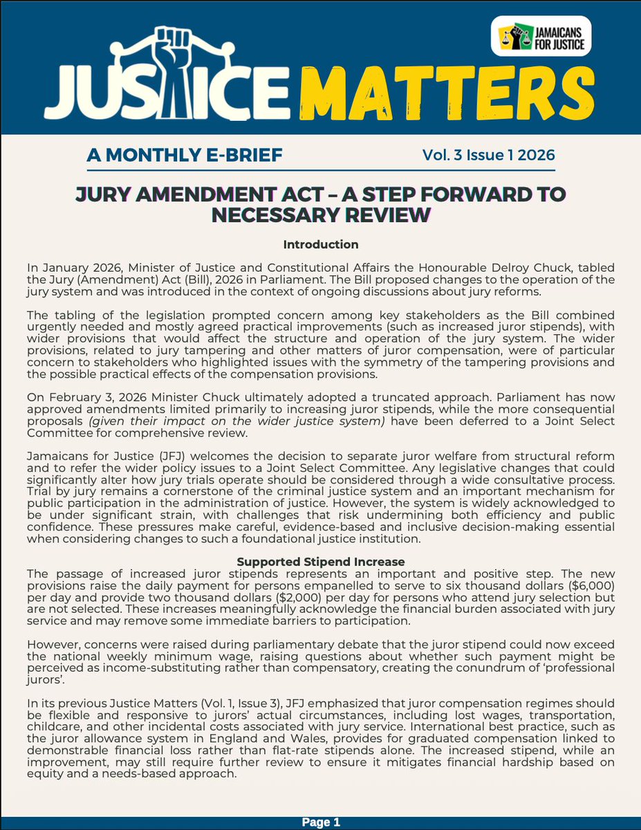 Jamaicans For Justice (JFJ) tweet media