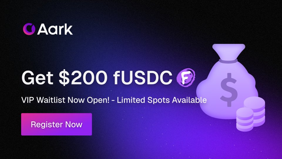 Suraj_0x's tweet photo. Join Aark Digital
Go @Aark_Digital VIP waitlist 👀

💰Reward: 200 fUSDC 

📧Fill form [ FCFS ] -https://t.co/aVHbOUzstY https://t.co/qrwLHUh2Le