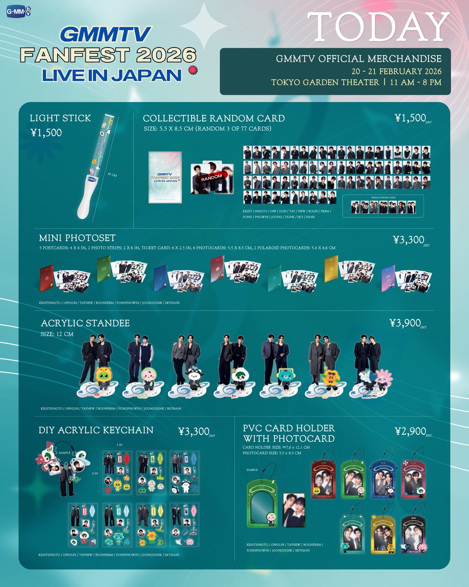 TODAY! Get ready to shop GMMTV OFFICIAL MERCHANDISE at the “GMMTV