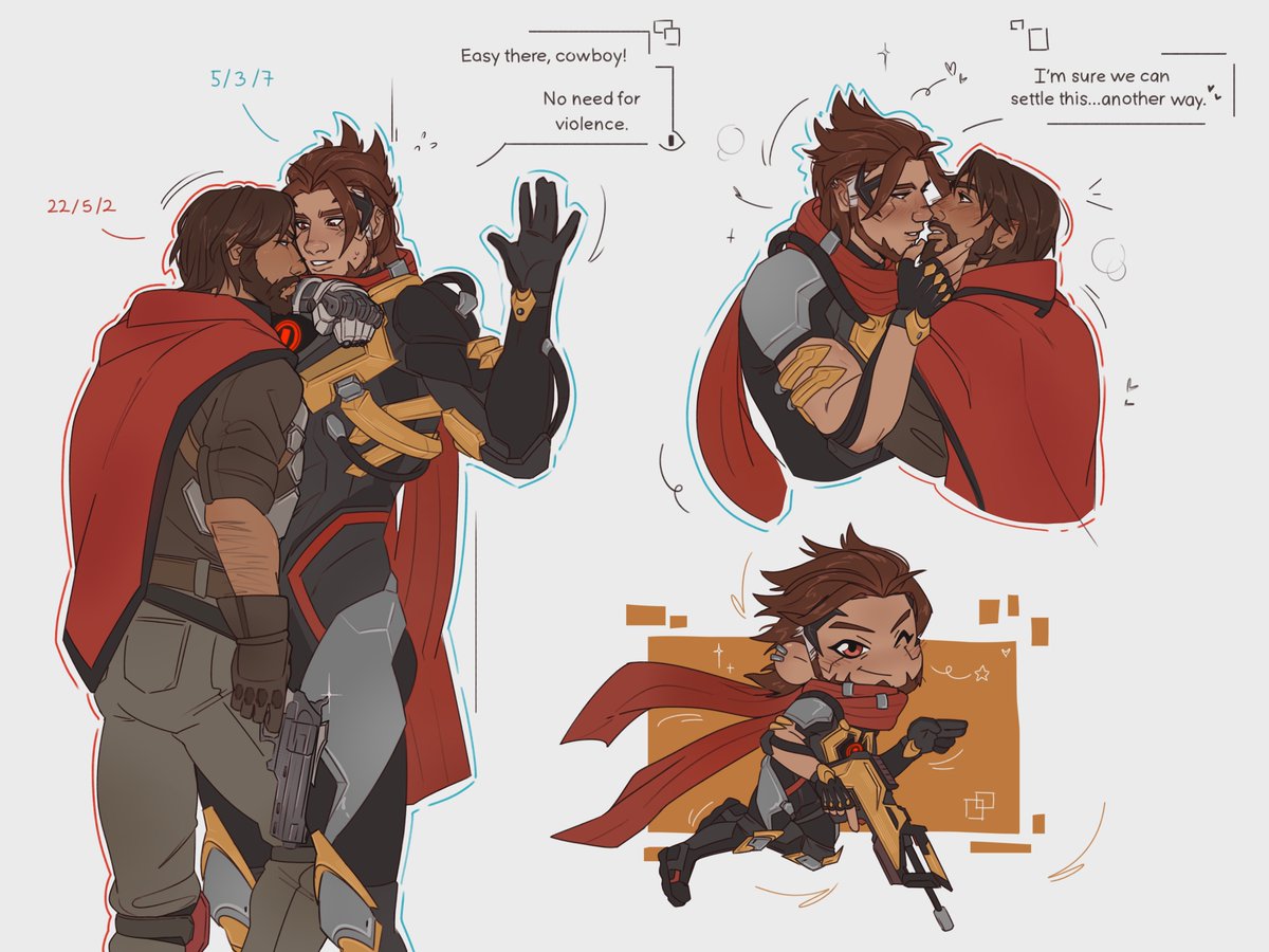 when enemy Cassidy is absolutely destroying my healers so i gotta distract him 
#emre #Overwatch #cassemre