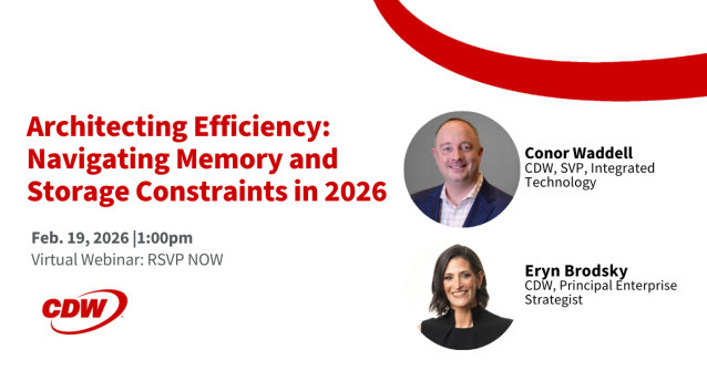 Kapowski1019's tweet photo. Are your data center “best practices” wasting memory? CDW’s Conor Waddell and Eryn Brodsky will unpack where overprovisioning happens and how to fix it. Proud to see @CDWCorp leading this convo—register at the link: https://t.co/pRAnoYR5HN https://t.co/lUaNiqBmp5
