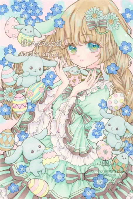 #チョコミントの日 ocチョコミントバニーちゃん