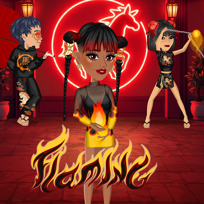 MSP_world's tweet image. Something different for the new year 🔥Flaming theme is here! #MovieStarPlanet #MovieStarPlanet2 #Theme