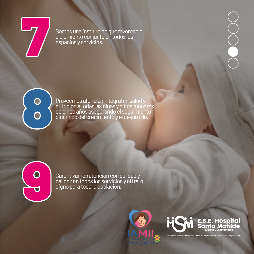 ESEHOSPITALHSM's tweet photo. ✨ E.S.E. Hospital Santa Matilde de Madrid INSTITUCIÓN IAMI 👶💗

Conoce los 10 pasos IAMI, un compromiso con la gestación segura, la lactancia materna 🤱 y el cuidado integral de nuestras madres, niñas y niños. 💙🌱 https://t.co/P8WRJudv6T