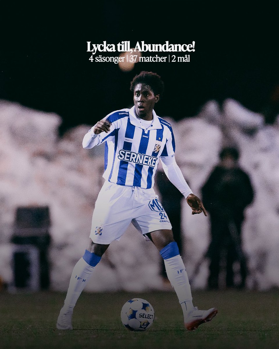 🔵⚪️| Tack och lycka till, Abundance! 

Abundance Salaou flyttar vidare till Kanada. 

Läs mer i Blåvitt+ eller på ifkgoteborg.se.

#ifkgbg