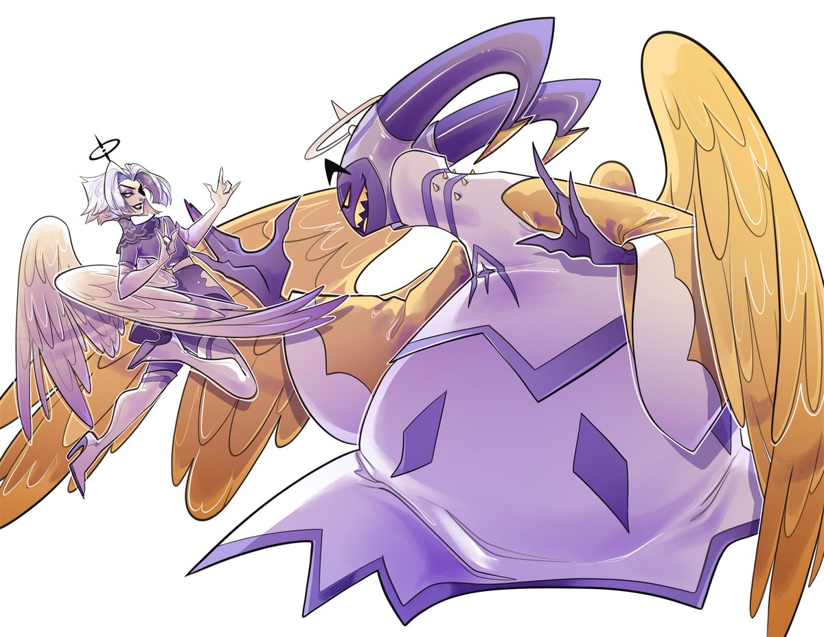 fallenfirstman's tweet image. Guitarspear rocking out for @/acidrefluxxx on bsky 🙏🙏 my first ever drawing of this ship!!

#guitarspear