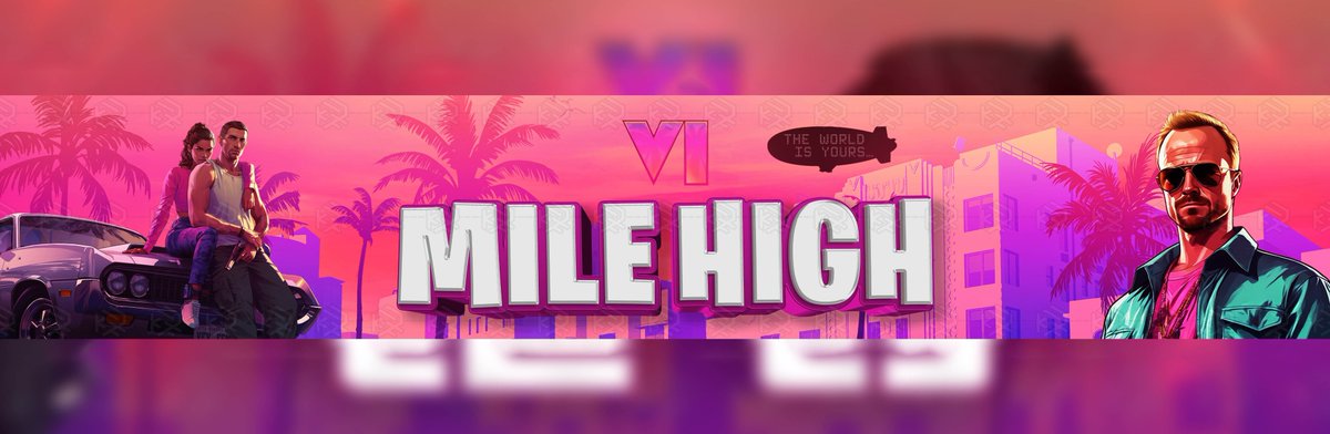 kayVee_arts's tweet photo. This banner for @MileHighPickss is all about energy, vibrant tones, cinematic composition, and that unstoppable “VI” era momentum. 🔥

What vibe does it give you? Anything you’d tweak or add?

#DigitalArt #GamingGraphics #BrandIdentity #ContentCreators #EsportsBrand #DesignPortfolio #GFXArtist #CreativeDirection