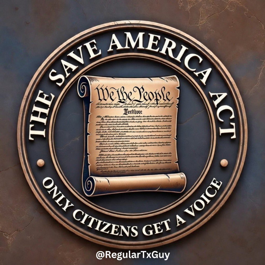 RegularTxGuy's tweet image. 🇺🇸🇺🇸🇺🇸🇺🇸🇺🇸🇺🇸🇺🇸🇺🇸🇺🇸🇺🇸🇺🇸🇺🇸🇺🇸🇺🇸🇺🇸🇺🇸
Good morning my Beautiful Patriots of X,  I woke up to some decent numbers on my pinned post asking @SenateGOP @HouseGOP to pressure @LeaderJohnThune to do his job and get the SAVE AMERICA ACT passed. But the fight isn’t over and I’m asking anyone