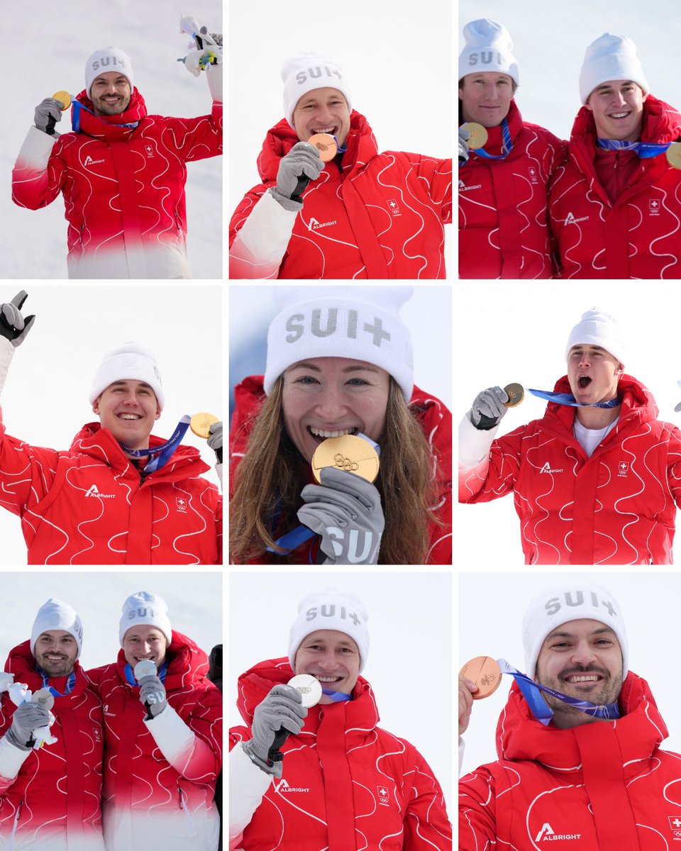 An incredible 9 medals for team Switzerland on the Stelvio slopes! 🇨🇭 

Welcome to Switzelvio!