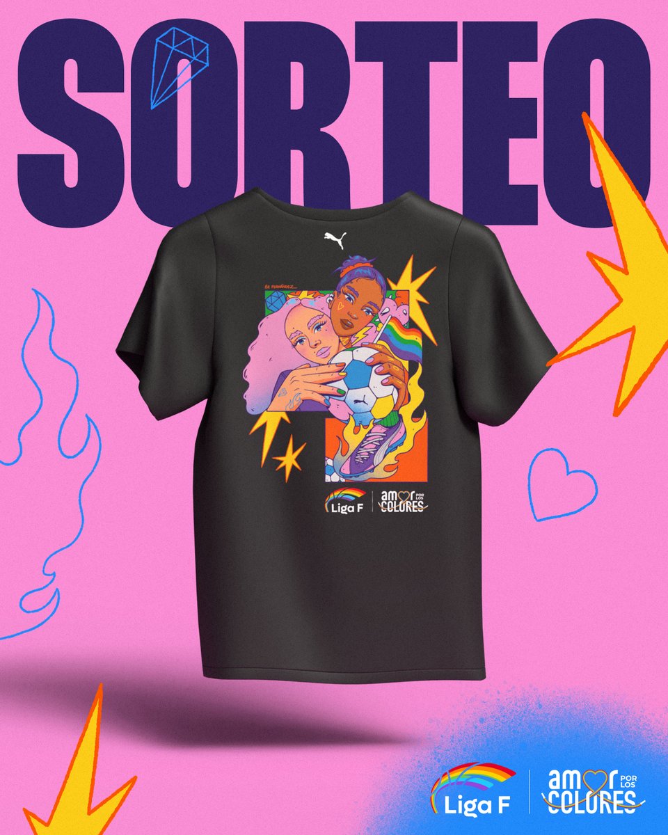 ✨ SORTEO✨

Sabíamos que no os queríais quedar sin la camiseta de #AmorPorLosColores

¡Y tenemos buenas noticias! 5 afortunados podrán llevarse la suya

Para participar: 
- Síguenos
- Dale RT a esta publicación

Anunciaremos a los ganadores el próximo martes
¡Mucha suerte! 🍀