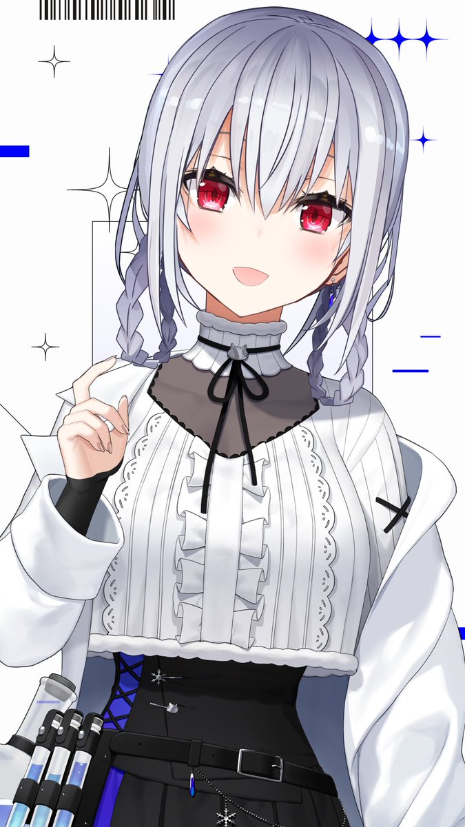 お披露目ありがとうございました！
初期衣装オマージュしつつ、ちょっと大人になった衣装（仮）でした！

 #はかちぇ新衣装