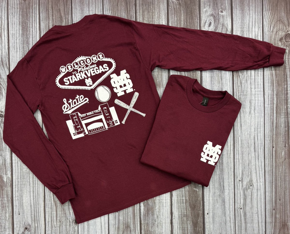 CBM_MSU's tweet photo. Upgrade your Baseball attire with this new “Welcome to Fabulous StarkVegas” tee. Shop in store or give us a call to order yours today.
#StarkVegas #MSUBaseball https://t.co/XuzjF02uEm