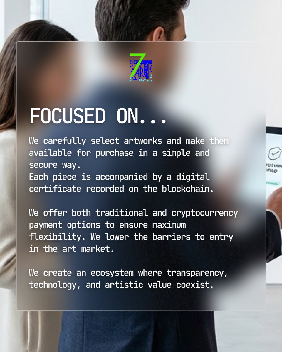 sevenartnft's tweet image. Our story, our focus, our mission.
#sevenart #7art