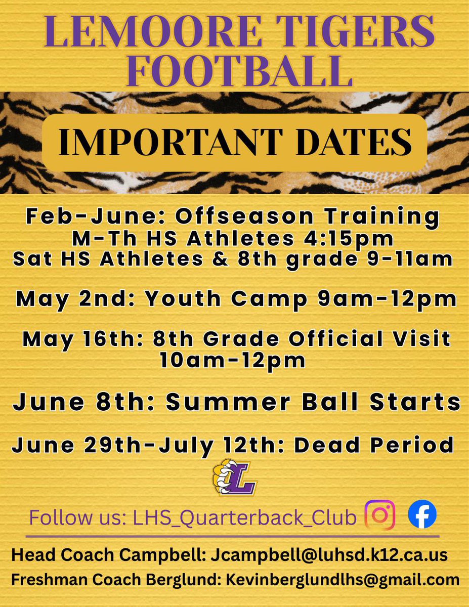 Lemoore High School Football tweet media