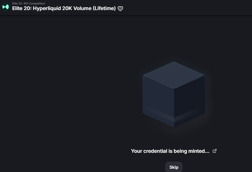 zu_qui's tweet photo. I finished elite20 task. bullish on layer3! https://t.co/MHAjfVadCY