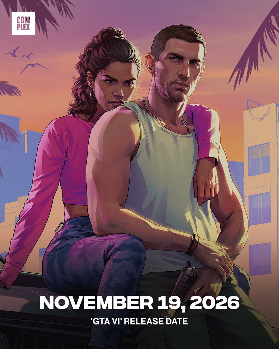 Start planning your vacation. 👀

‘GRAND THEFT AUTO 6’ is set to release in exactly 9 months, on November 19, 2026.