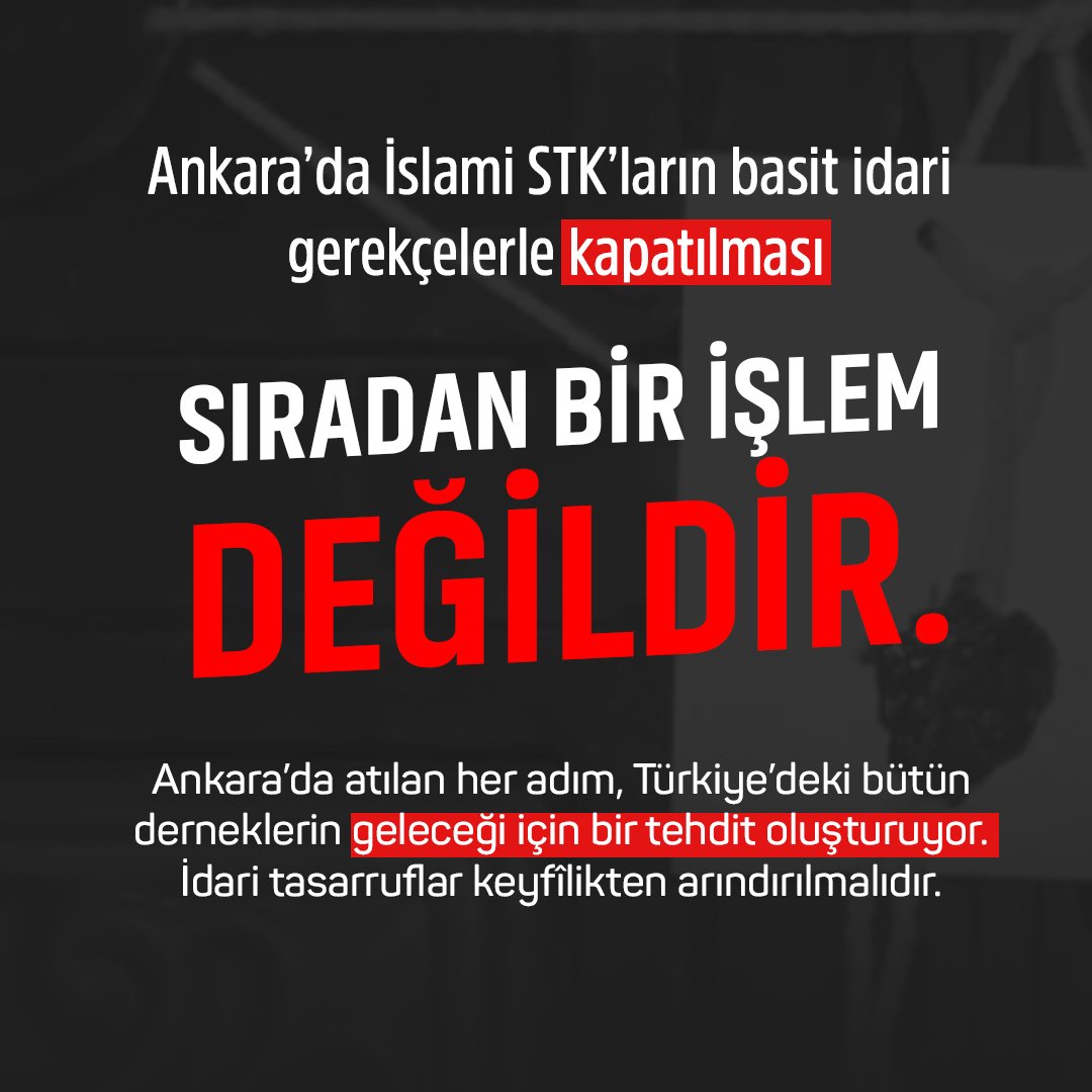 #İslamiDerneklereMühür