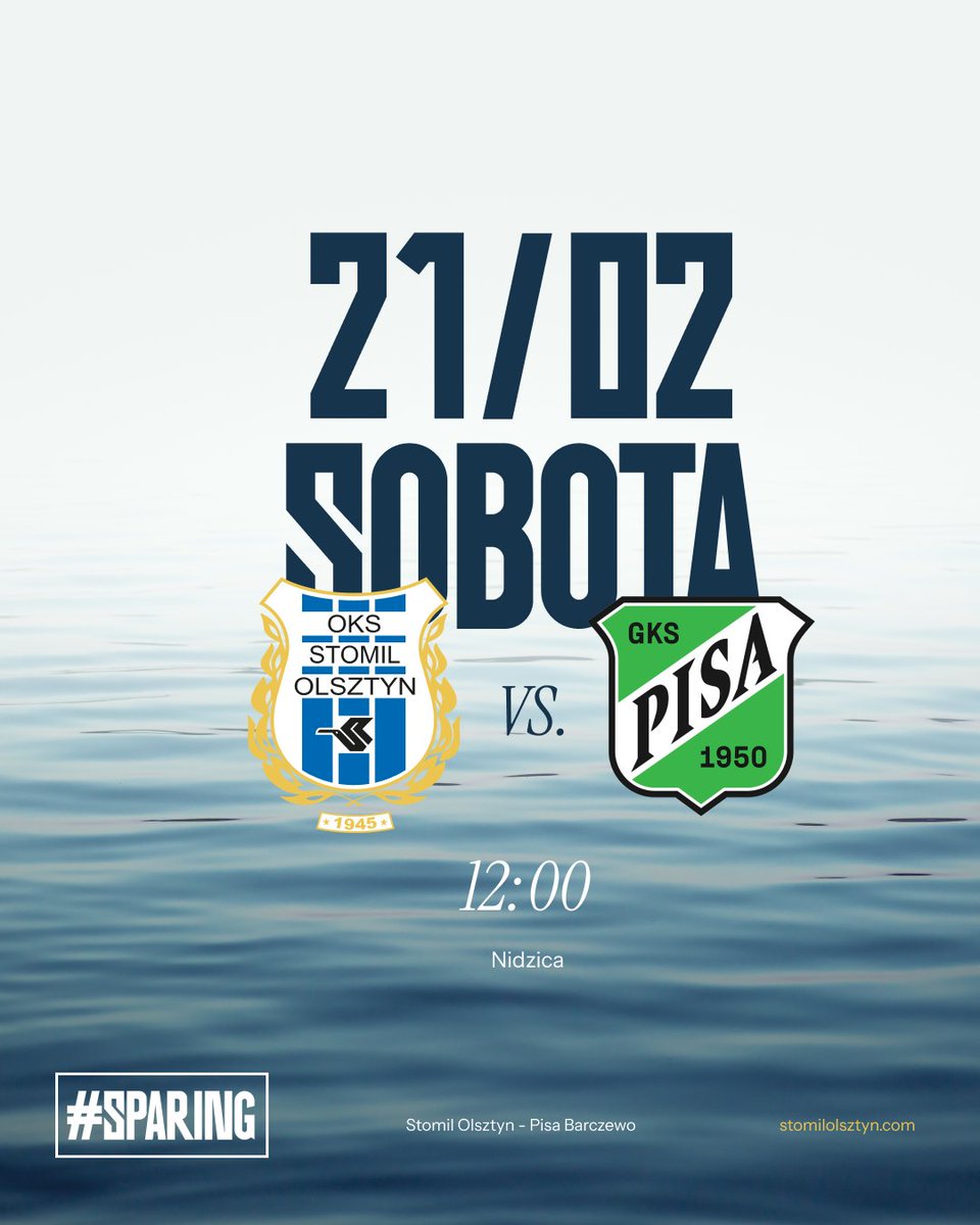 StomilOlsztynSA's tweet image. Okres przygotowawczy dobiega końca. 🔚

Czas na jeden z ostatnich sparingów podczas przygotowań do rundy wiosennej, naszym rywalem będzie - Pisa Primavera Barczewo! ⚔

---
#STOBAR #SPARING
