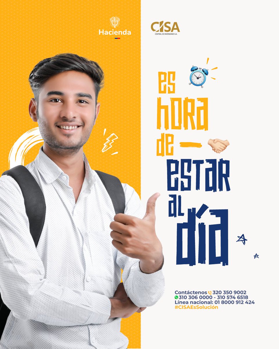 A veces, un ajuste a tiempo cambia todo el panorama. Si tiene deudas con ICETEX 🎓, este febrero puede ser la oportunidad para reorganizar sus finanzas y avanzar con el respaldo de CISA 🤝
📲 WhatsApp: 310 228 3808 – 311 795 4380
📞 Línea nacional: 01 8000 912 424
#CISAEsSolución