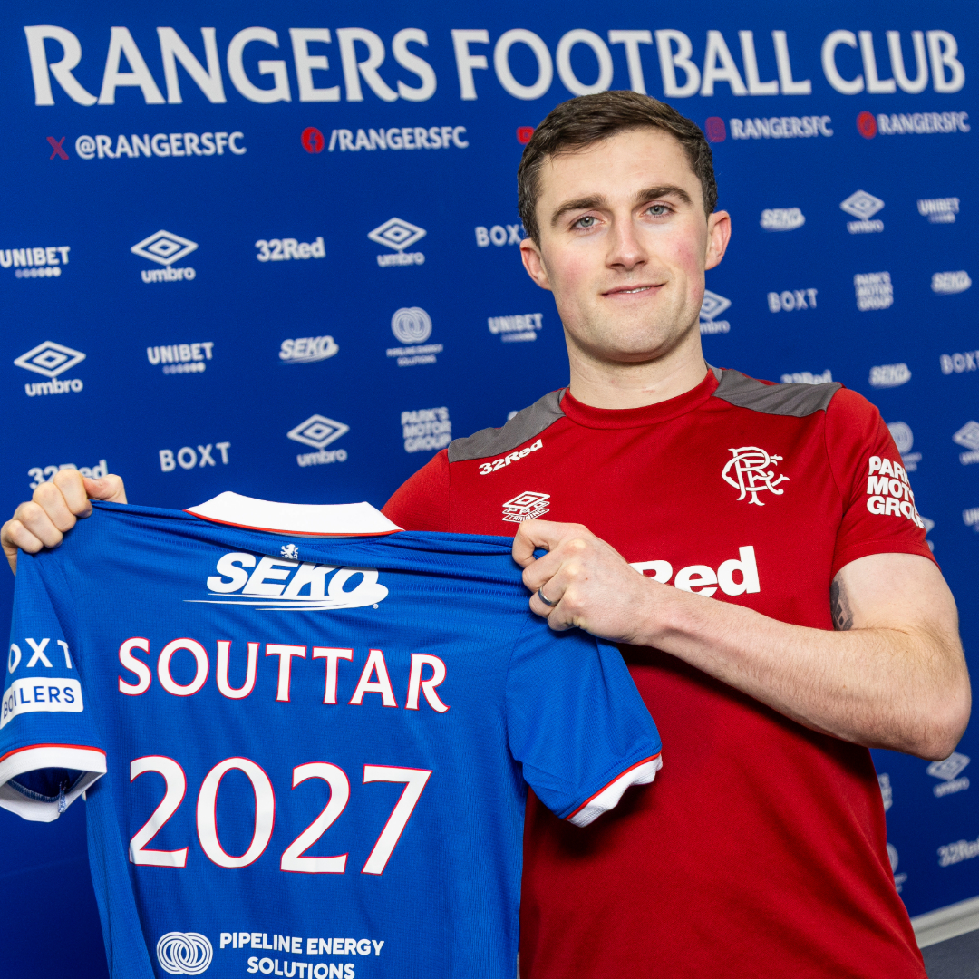 RangersFC's tweet photo. 💙 We can today announce John Souttar has signed a contract extension with the club.