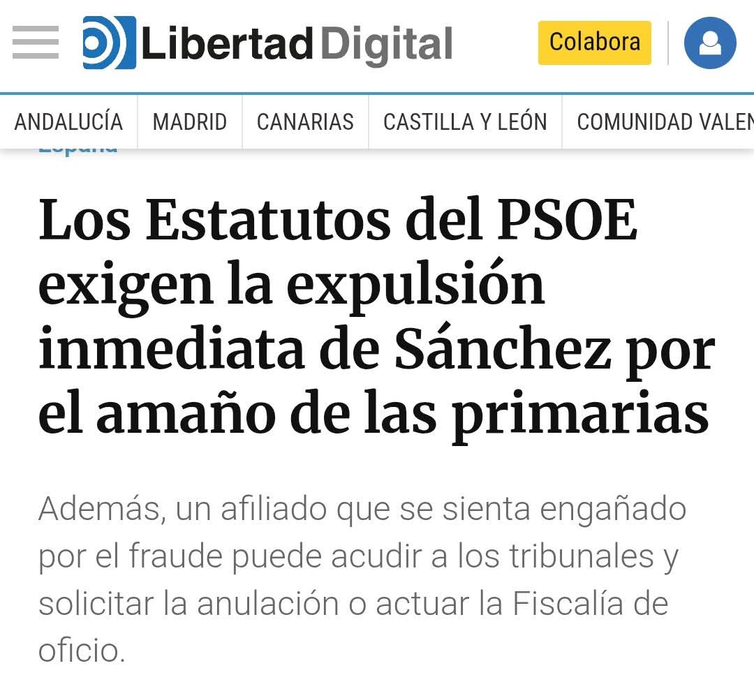 ¿DÓNDE ESTÁ PAGE? ¿ Y F. GONZÁLEZ? ¿ Y GUERRA? ¿ Y TOMÁS GÓMEZ?  ¿ Y SUSANA DÍAZ?.NI ESTÁN NI SE LES ESPERA. SÓLO HABLAN