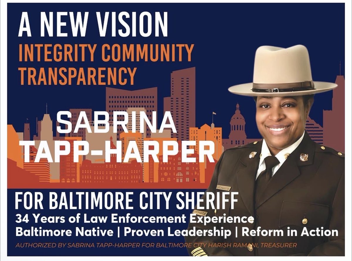 92WATTS's tweet photo. @justin_fenton Oh yea! Baltimore Tapp in with Tapp- Harper. From Baltimore and for Baltimore. Actual law enforcement experience. Arrests ect. Built the Sheriffs domestic violence unit and testified before congress. Much more qualified than the dunce we have in office now. 🙏🏽 https://t.co/ku5lT1B8xO