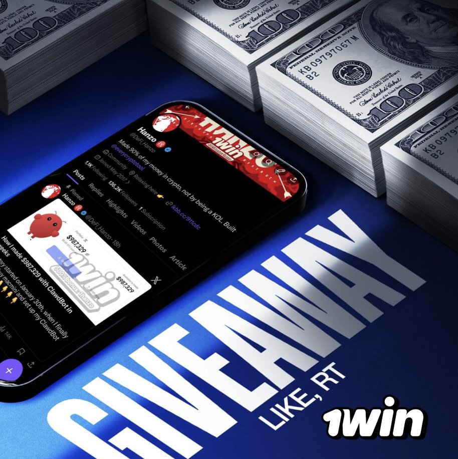 1win x Hanzo $1,000 giveaway 

10 winners, $100 each, fully random

here's all you need to do:

- like, repost, follow @1winpro 
- register via this link: 
1wsjca.life/casino/list?op…

deadline: 26 feb